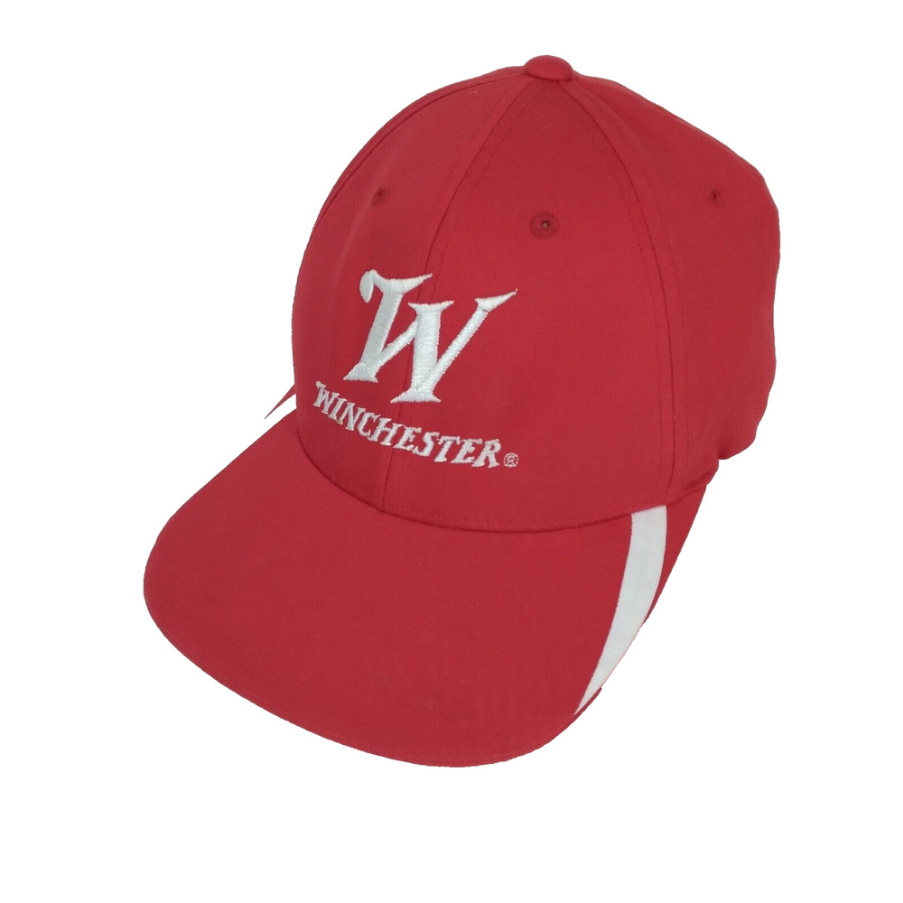 Winchester Arms Hat Red FlexFit L/XL Stretch Cap Hunting Outdoor